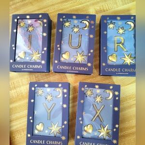 Anthropologie Candle Charms Group Of 5 New In Boxes Unique Candle Decorations